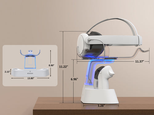 Dimensions for charging dock.