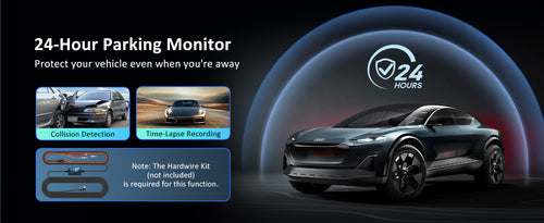The D90 parking monitor function can protect the car from being hit 24 hours a day.