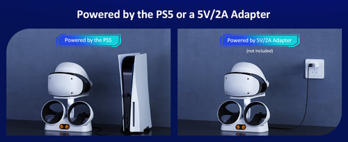power by the PS5 or a 5V/2A adapter
