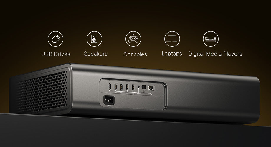 Shows the rear ports of Aurora Pro MKII.