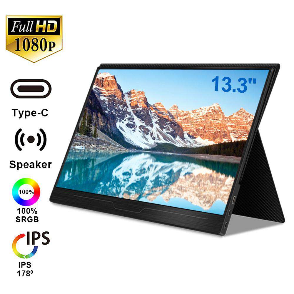 2021 Portable Monitor - NexiGo 13.3 Inch Full HD 1080P IPS USB Type-C ...