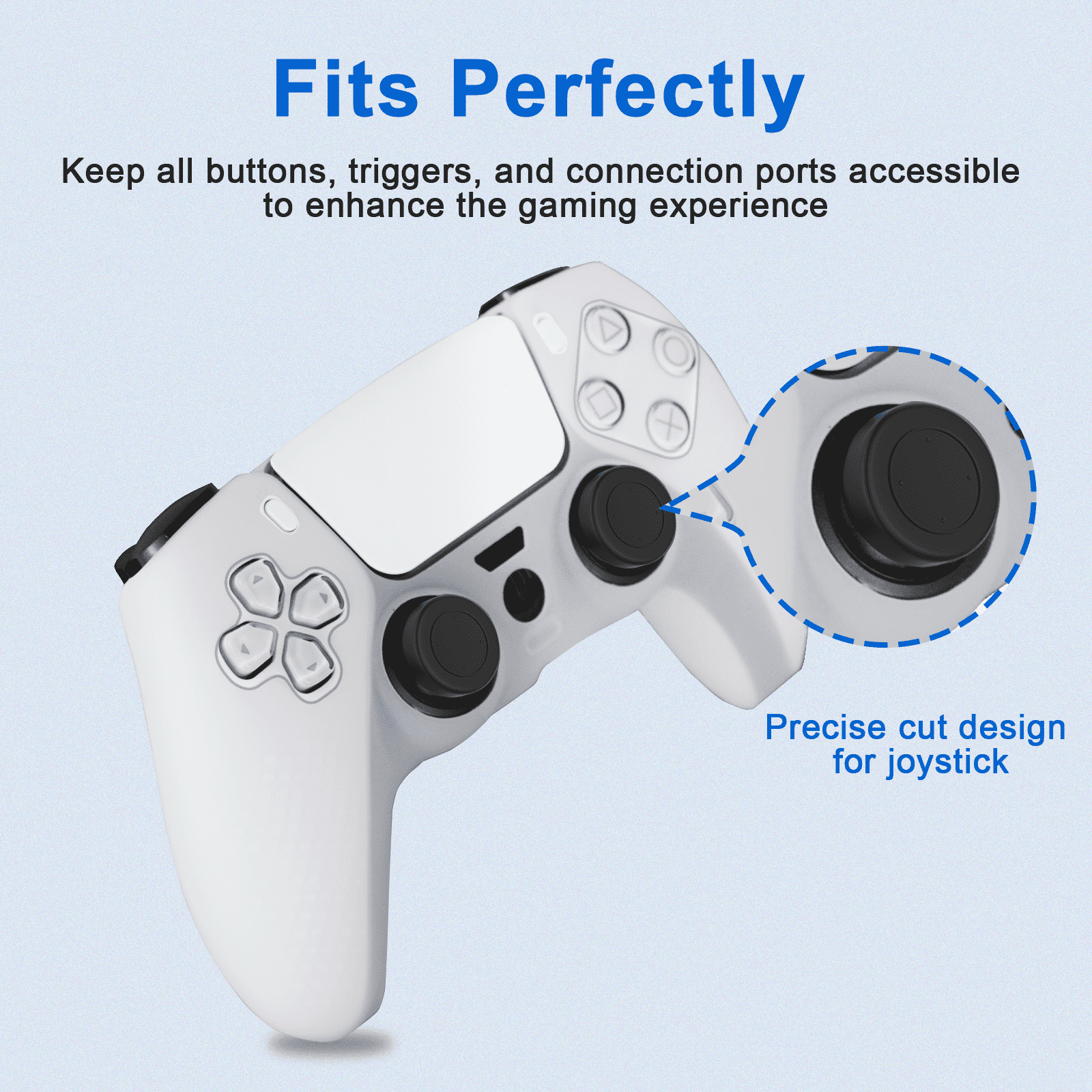 Nexigo Ps5 Controller Grip Cover With Joystick Caps 