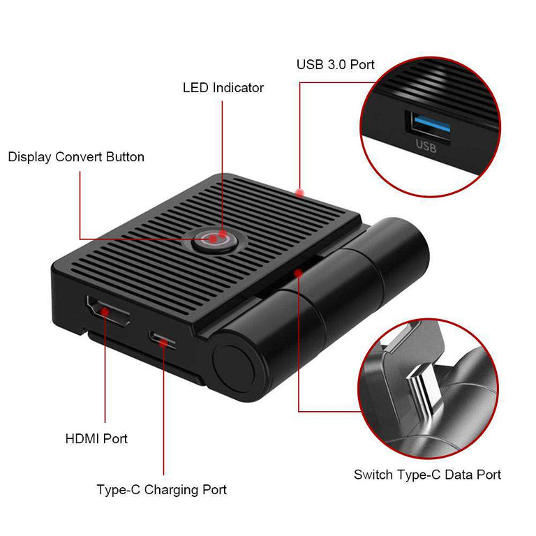 21 Nexigo Switch Dock For Nintendo Switch Portable Charging Station Dock For Nintendo Switch With Type C Power Input Compact Switch To Hdmi Adapter With Usb 3 0 Port For Nintendo Switch Nexipc