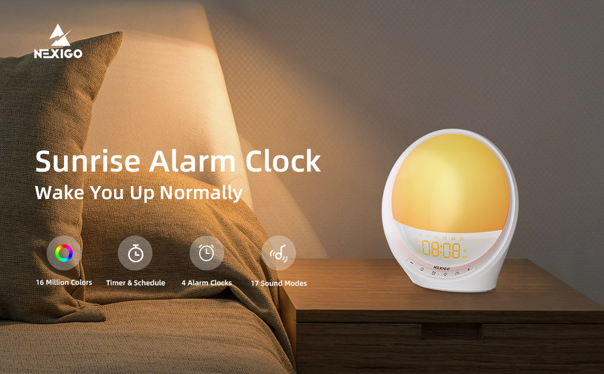 Wake Light Sunrise Alarm Clock, Wifi Wake Smart Light