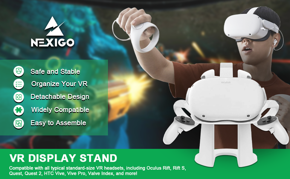 NexiGo Oculus Quest 2 Stand with Controller Holder