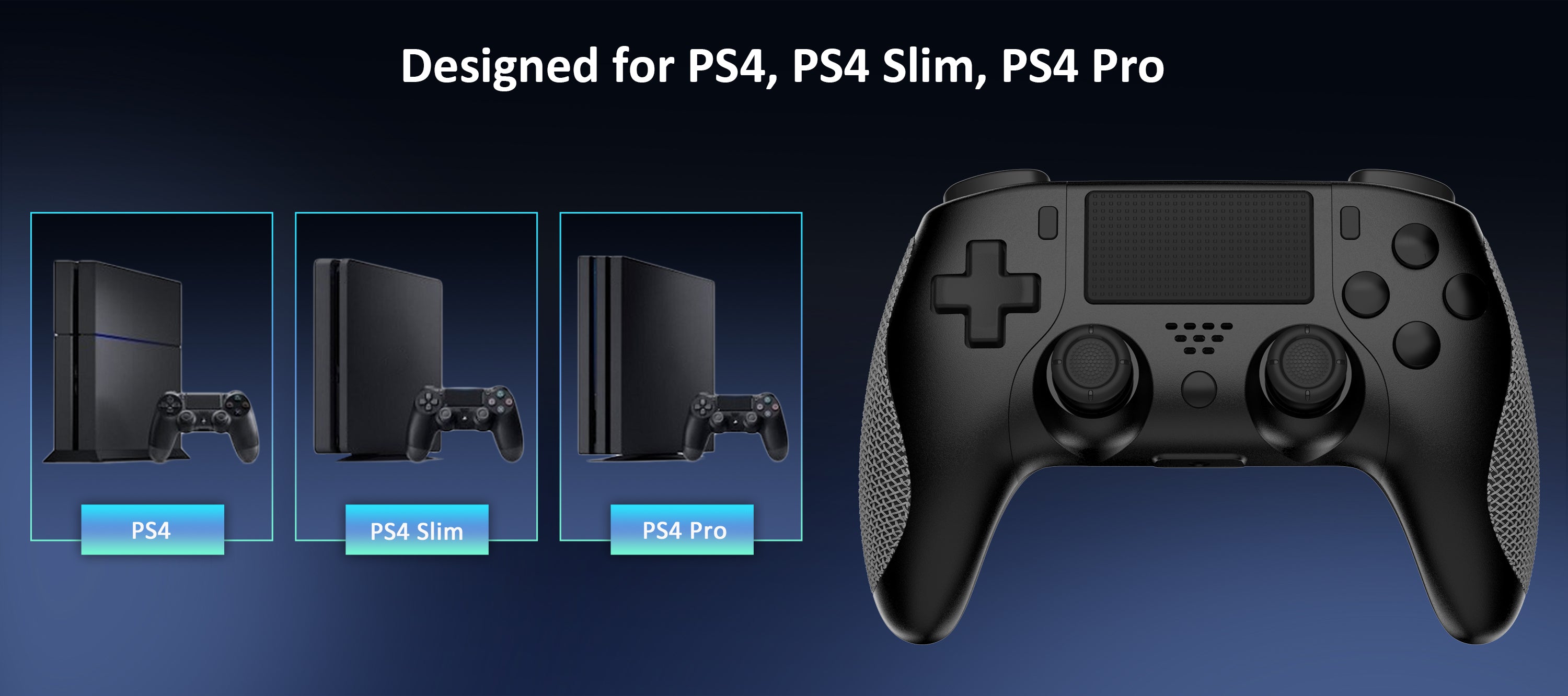 Wireless Controller for PS4 Slim, PS4 Pro | NexiGo