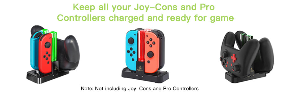Switch charging dock compatible for charging JOY-CON and Pro controllers