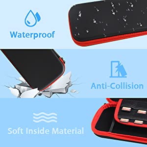 EVA plastic Switch Carrying Case: Waterproof, drop-proof. 