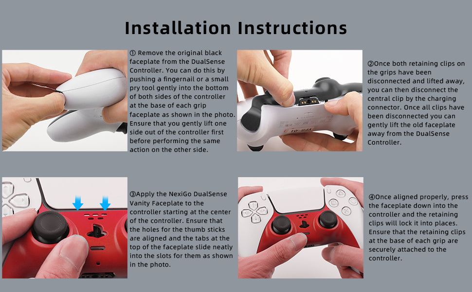 Detailed demonstration of removing and replacing the controller panel.