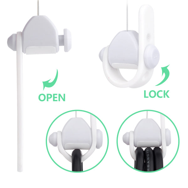 NexiGo VR Cable Management System, Ceiling Hooks with Retractable