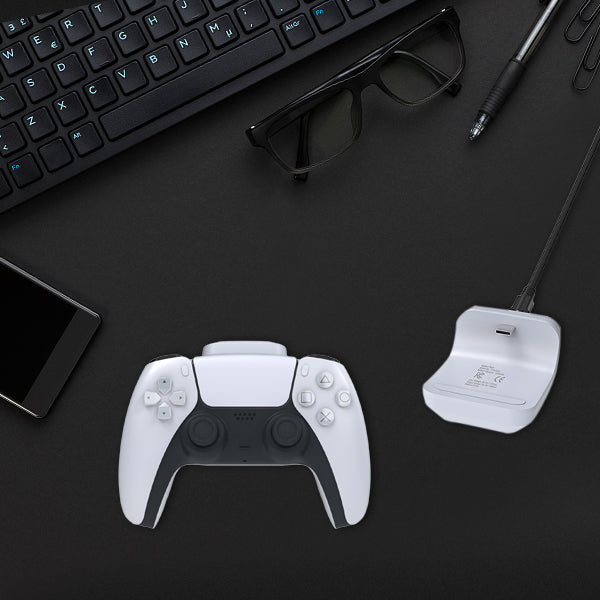 NexiGo PS5 Contrôleur Accessoires et Batterie Rechargeable, 1500mAh avec  Indicateur LED, Jeu et Charge Kit pour Le Contrôleur de Playstation 5 avec