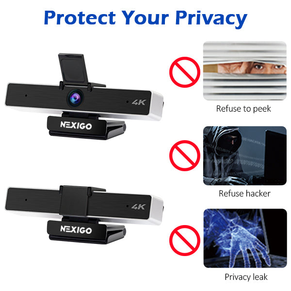 The webcam has a privacy cover to protect your privacy