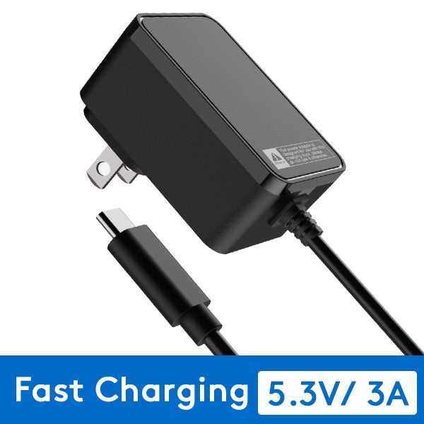 Power adapter: 5.3V/3A fast charging