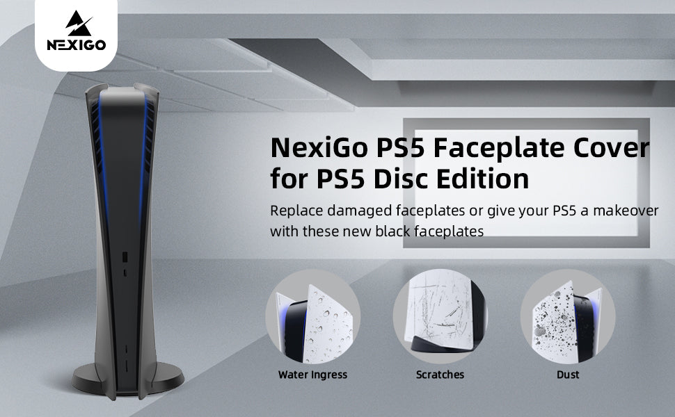 NexiGo Faceplate Cover for PS5 Digital Edition to give your PS5 a stylish or protective makeover
