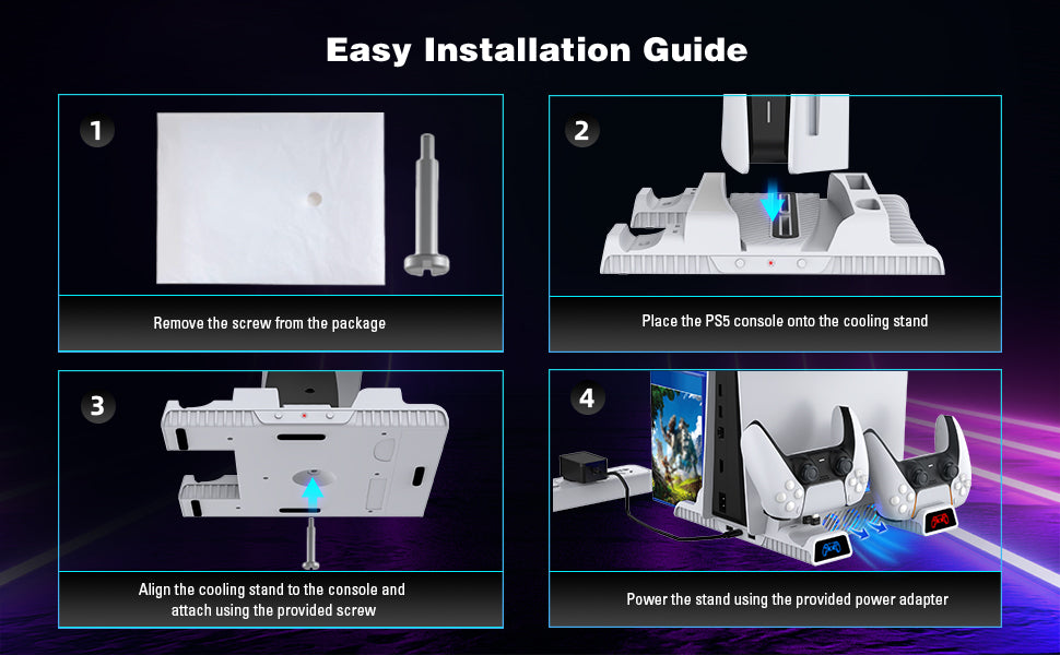 Installation Guide for Securing the Stand with Screws