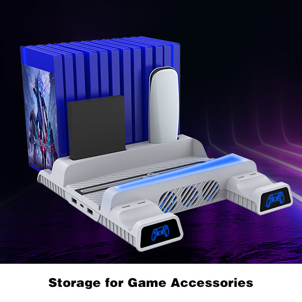 Storage Space for games and Accessories usage demonstration