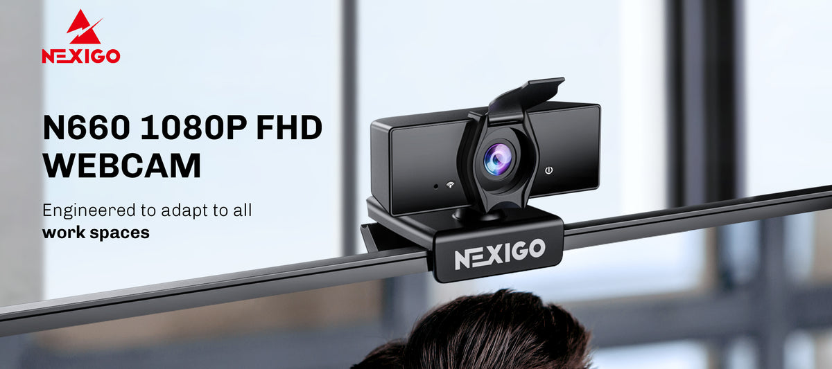 The N660 1080p webcam comes with a privacy cover.