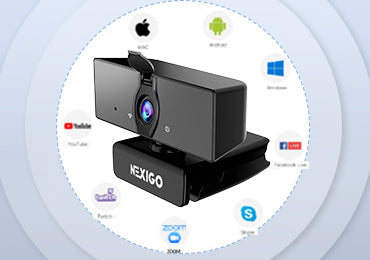 The webcam is compatible with multiple apps.