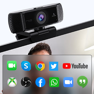 NexiGo 1080P 60FPS Webcam with Software Control and Microphone, AutoFocus,  w/Privacy Cover and Tripod, N680P Pro Computer Web Camera for Skype Zoom  Teams, Mac PC Laptop Desktop - Yahoo Shopping