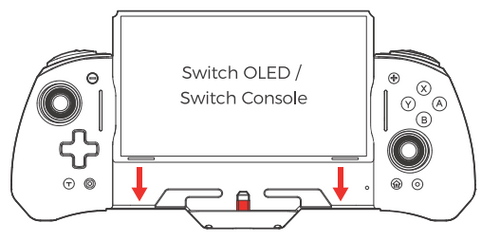  NexiGo Gripcon, Enhanced Switch/Switch OLED Controller for  Handheld Mode, Ergonomic Controller for Nintendo Switch OLED with 6-Axis  Gyro, Mapping, Vibration (Green & Blue) : Video Games