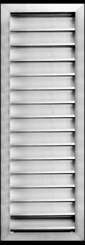 10"w X 36"h Aluminum Outdoor Weather Proof Louvers - Rain & Waterproof Air Vent With Screen Mesh