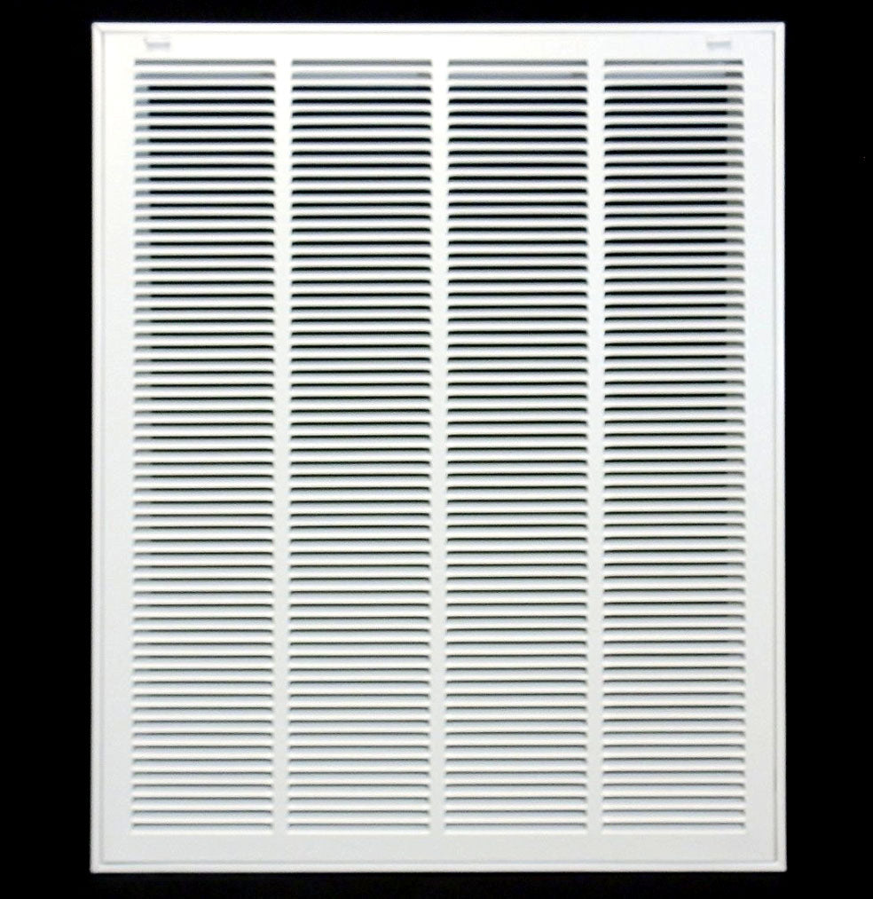 1Pack Price 530 Lay-In Mount Return Air Grille , 22 x 22 , White , Steel, Size: 4 in