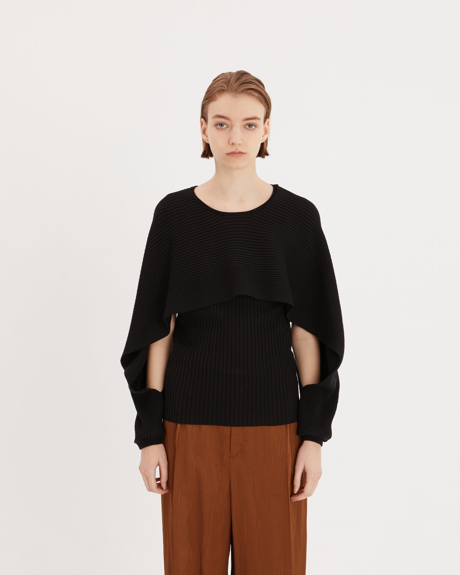 Slit Sleeve Knit Top – rito structure Official Online Store