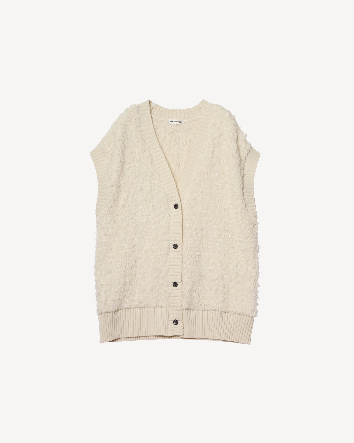rito structure リトストラクチャー Inlay Knit Vest ...