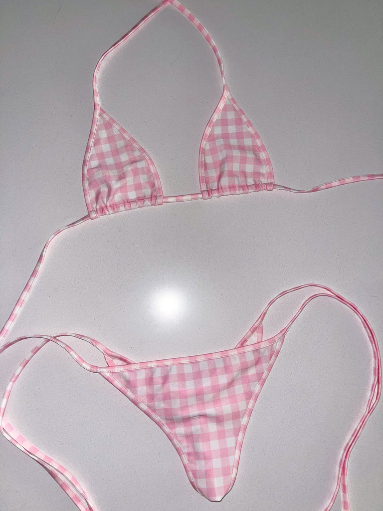 Harajuku Kitty garterbelt microkini set