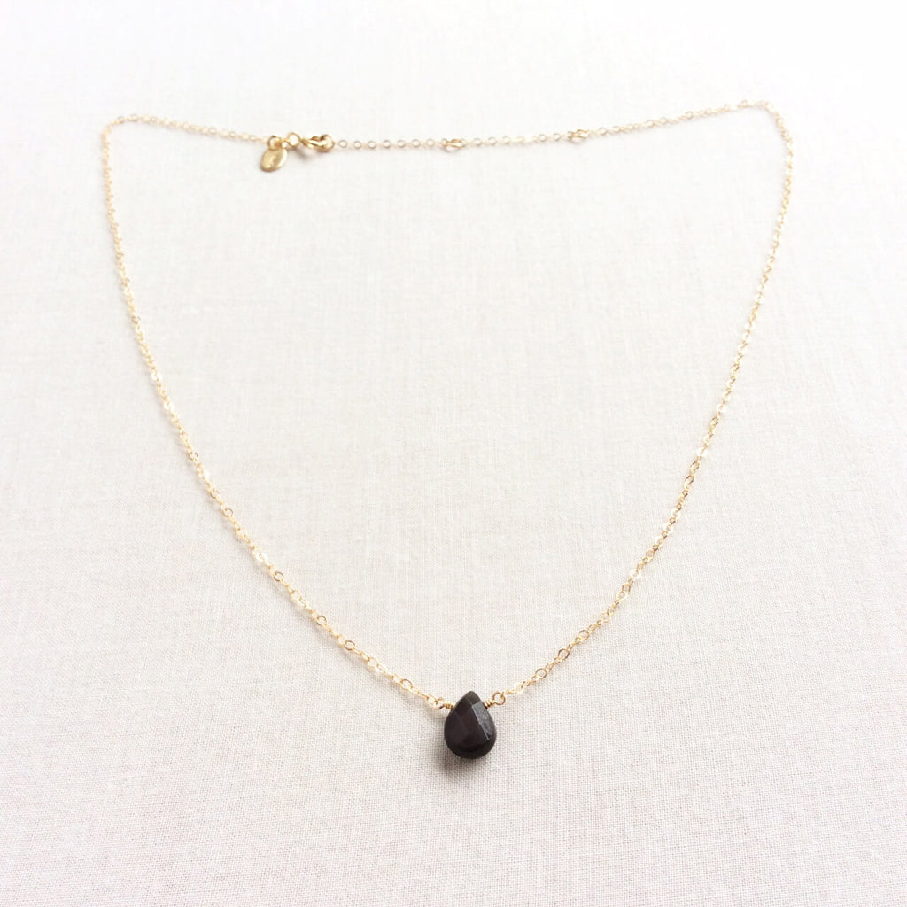 Obsidian Necklace | S for Sparkle