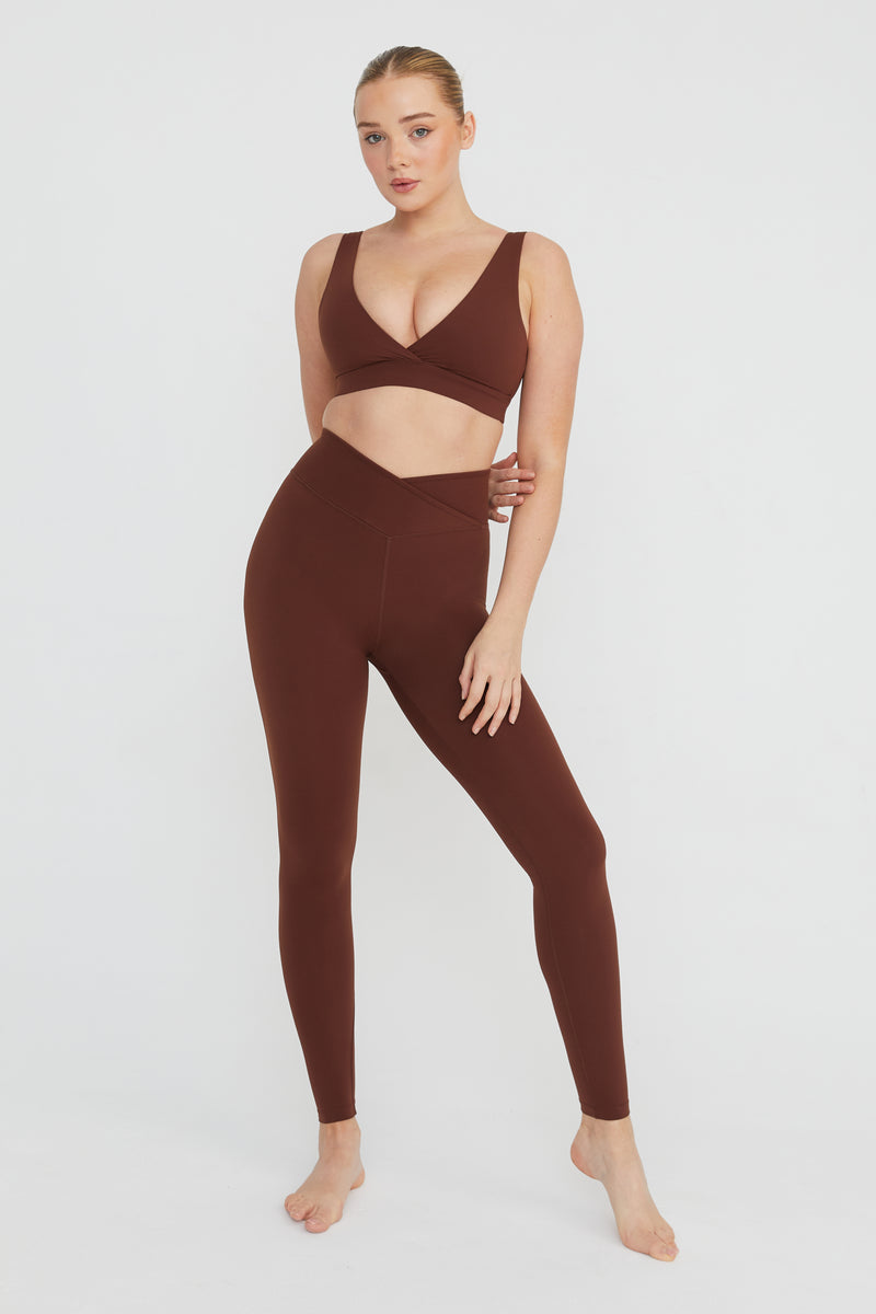 DAYFLEX WRAP HIGH WAISTED LEGGING - WALNUT – TALA