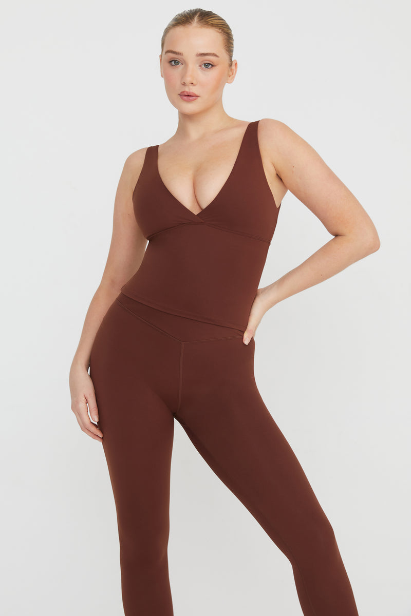 DAYFLEX WRAP HIGH WAISTED LEGGING - WALNUT – TALA