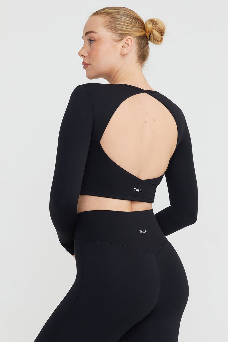 DAYFLEX WRAP LONG SLEEVE CROP TOP … curated on LTK