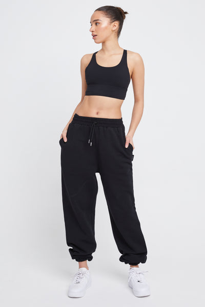 DayFlex Square Neck Sports Bra - Shadow Black