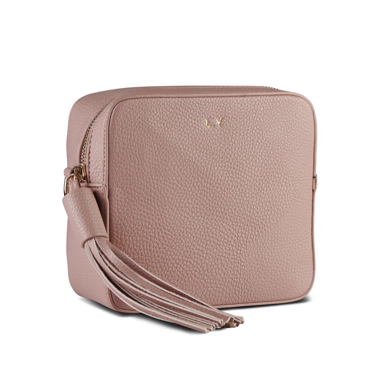 Blush Pink Vegan Leather Cross Body Bag THREESIXFIVE – Comino Couture