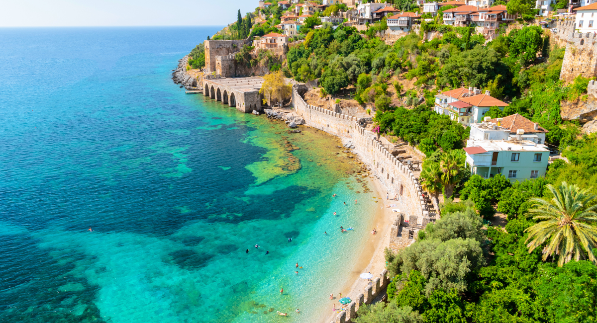 Kizil Tower in Alanya, Antalya, Turkey