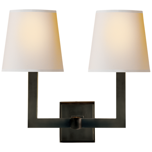 SL2923HAB by Visual Comfort - Boston Functional Double Arm Library Light in  Hand-Rubbed Antique Brass