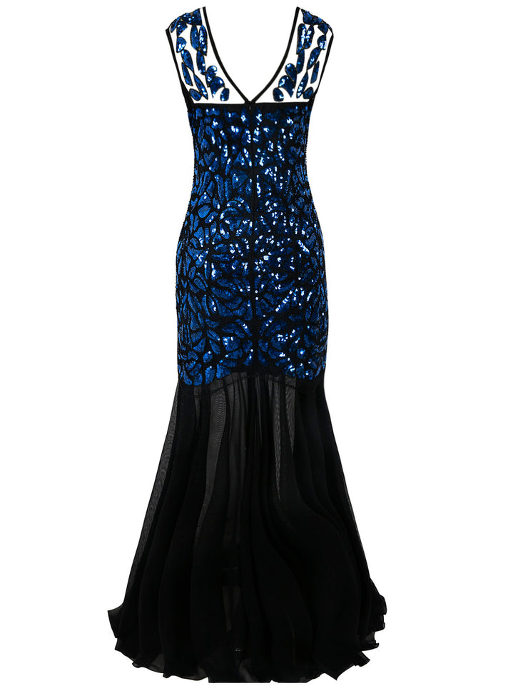 Women's Gatsby Flapper Evening Prom Dress-PrettyGuide