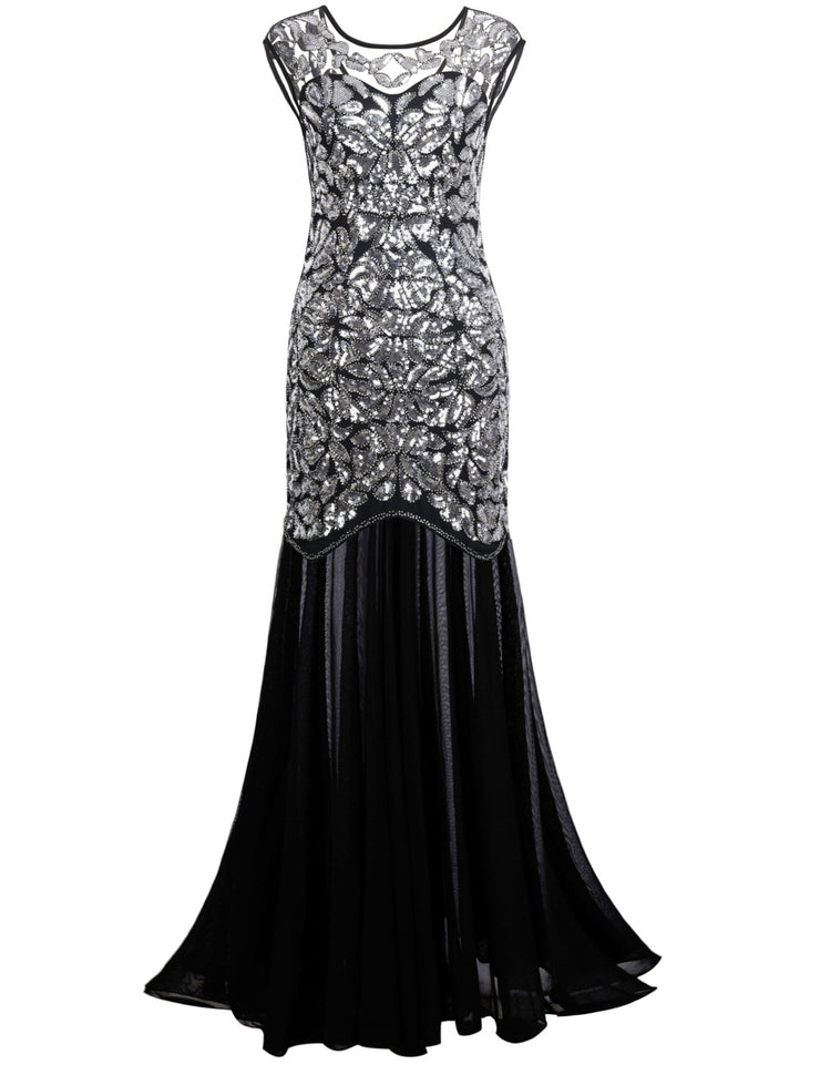 Women's Gatsby Flapper Evening Prom Dress-PrettyGuide