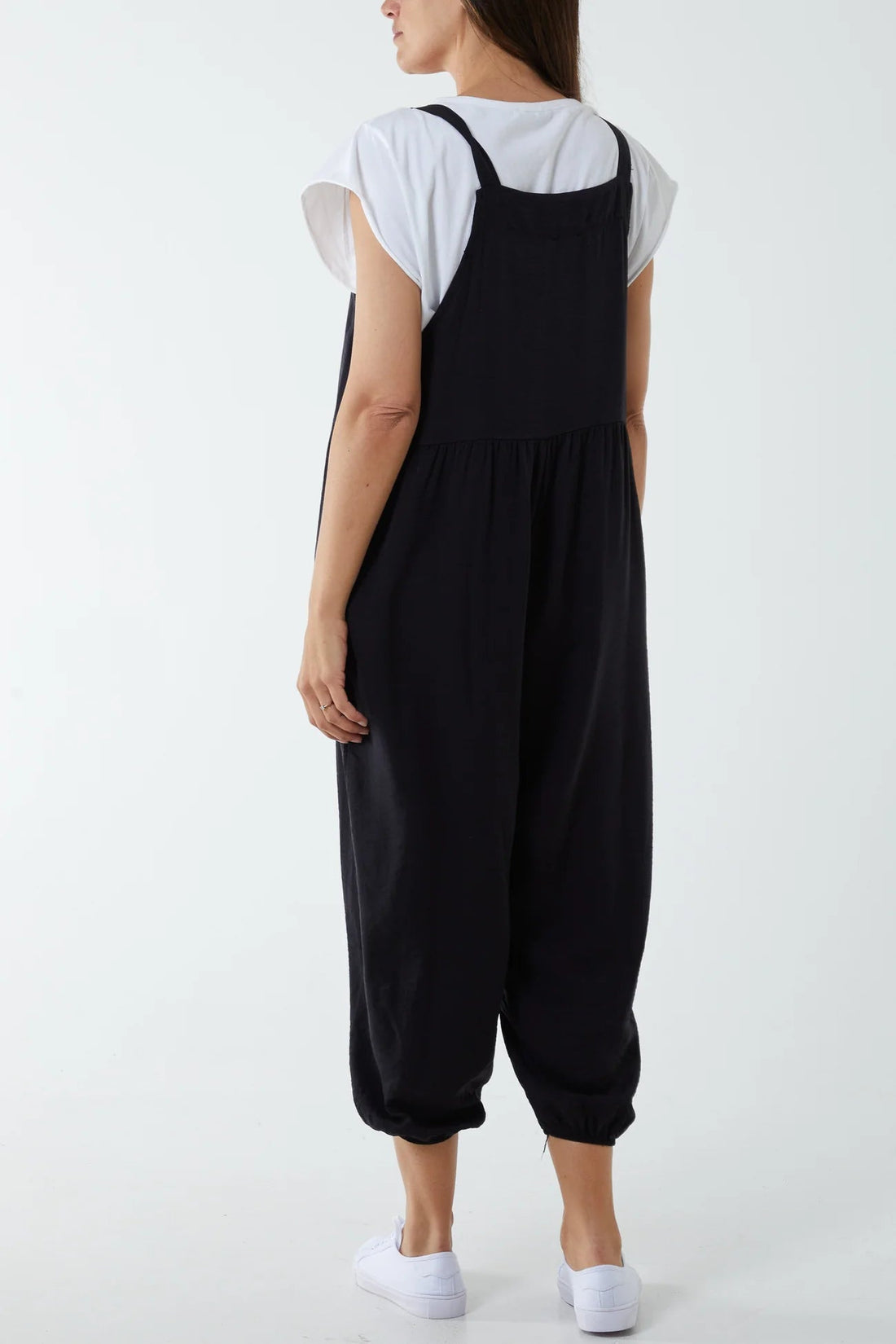 Tie Dye Soft Cotton Jersey Dungaree – Pinstripe