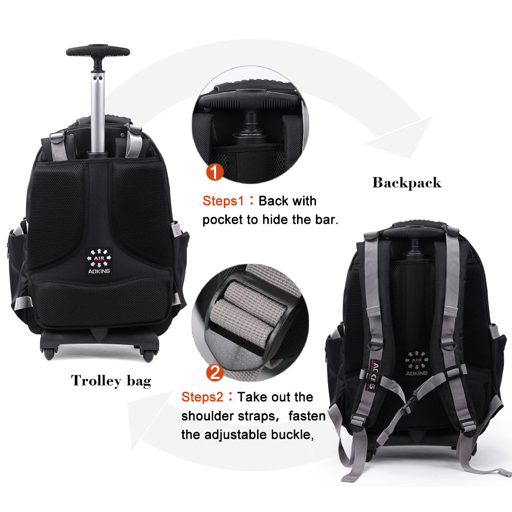 Waterproof Simple Design Best Trolley Backpack | Aoking