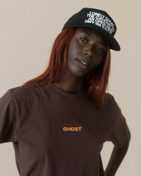 Lonely Ghost Gateway T-Shirt Brown and Lonely Ghost Gateway Hat Black