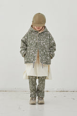 MOUN TEN. leaf camo x boa sailor hoodie khaki – こども服のBambin