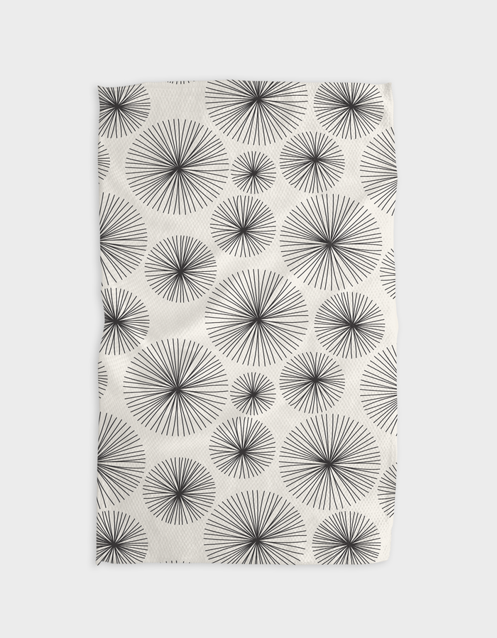 Geometry Fully Bloomed Kitchen Tea Towel