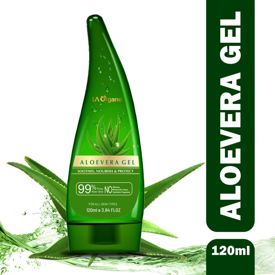 Aloe Vera Gel for Face and Hair - LA Organo