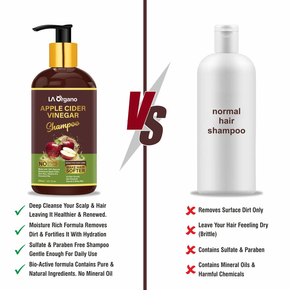 Apple Cider Vinegar Shampoo for Hair Growth - LA Organo