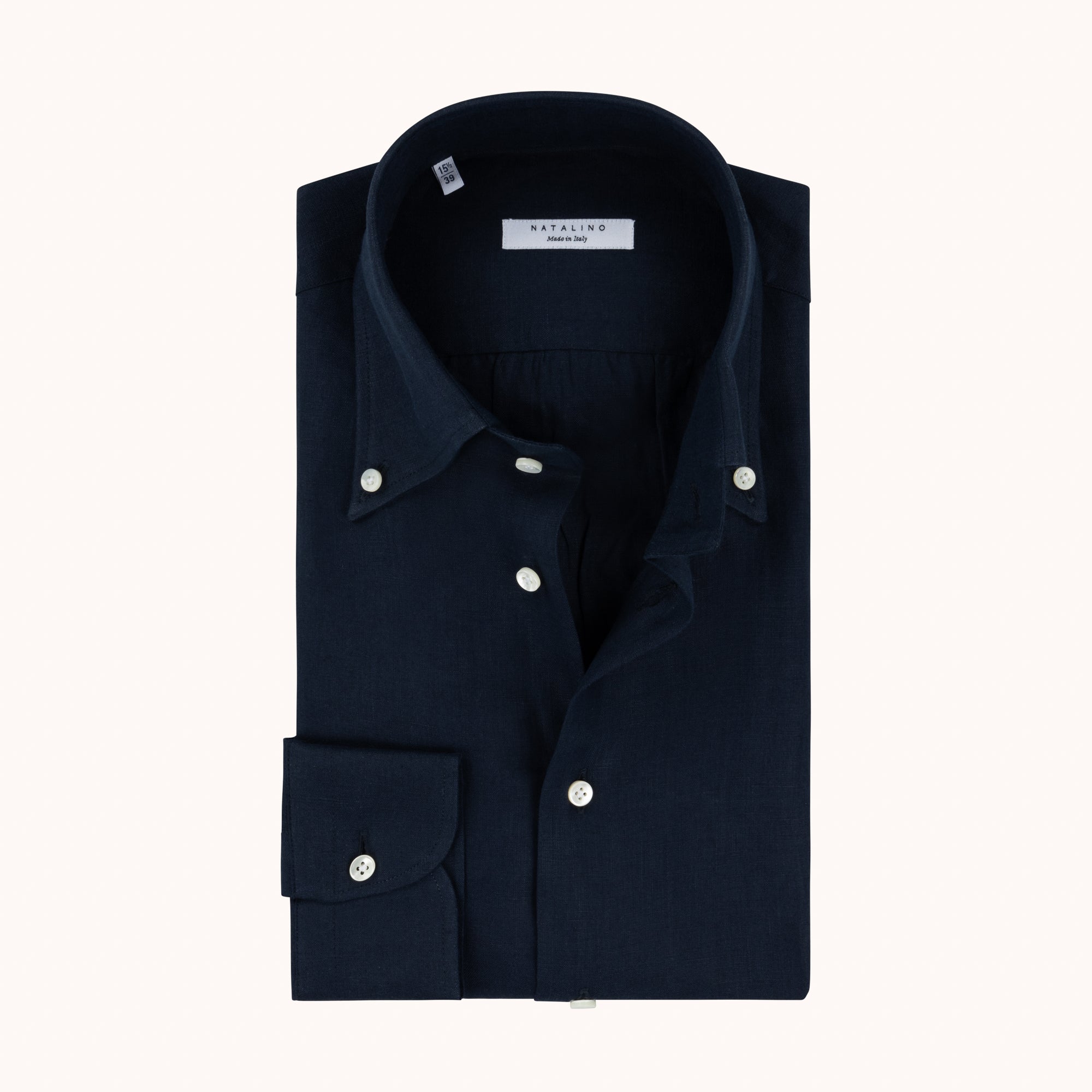 navy blue button down shirt