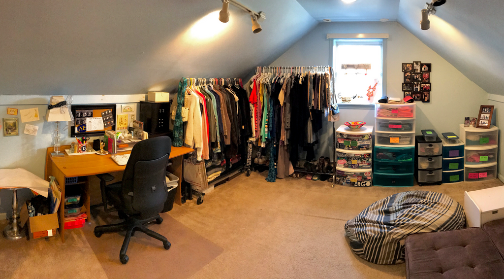 Danielle's childhood home's attic served as the humble starting point where she embarked on her journey of selling secondhand clothing online.