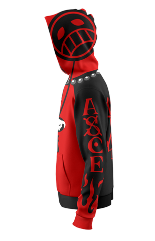 one piece ace hoodie