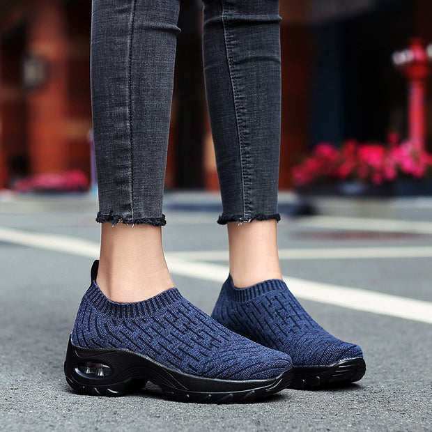 women's breathable air cushion leisure shock sneakers